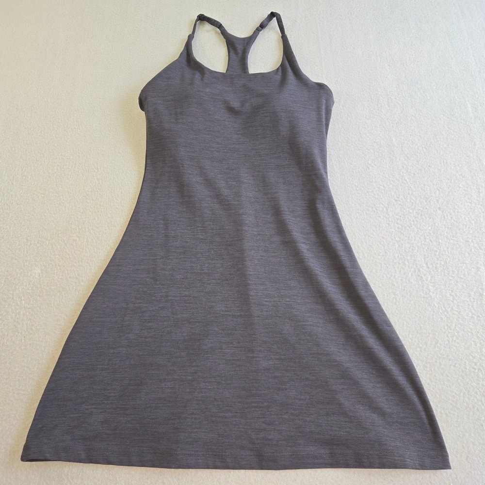 Paragon Active Dress Women Small Gray Heathered Adjustable Racerback Shelf Bra